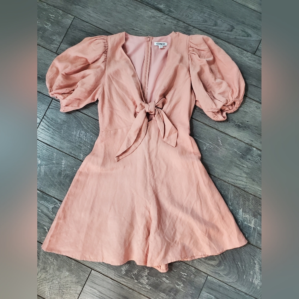 Express xs rompers pink